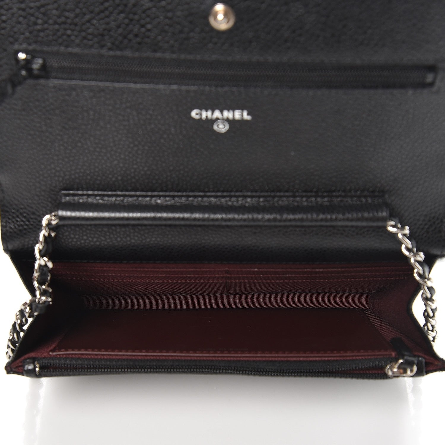 Chanel Caviar Quilted Wallet On Chain WOC Black 5 of 9