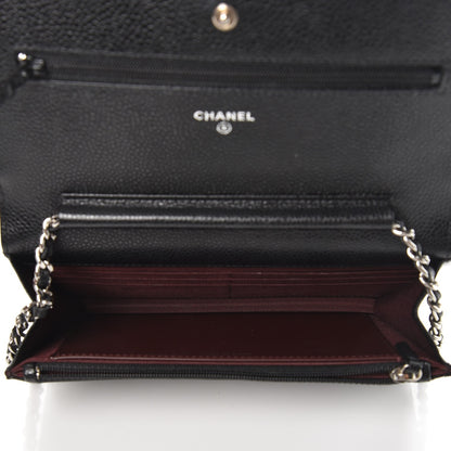 Chanel Caviar Quilted Wallet On Chain WOC Black 5 of 9