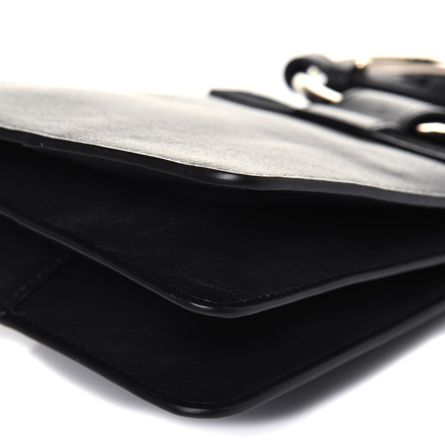 Suede Calfskin Mini Faye Bracelet Bag Black