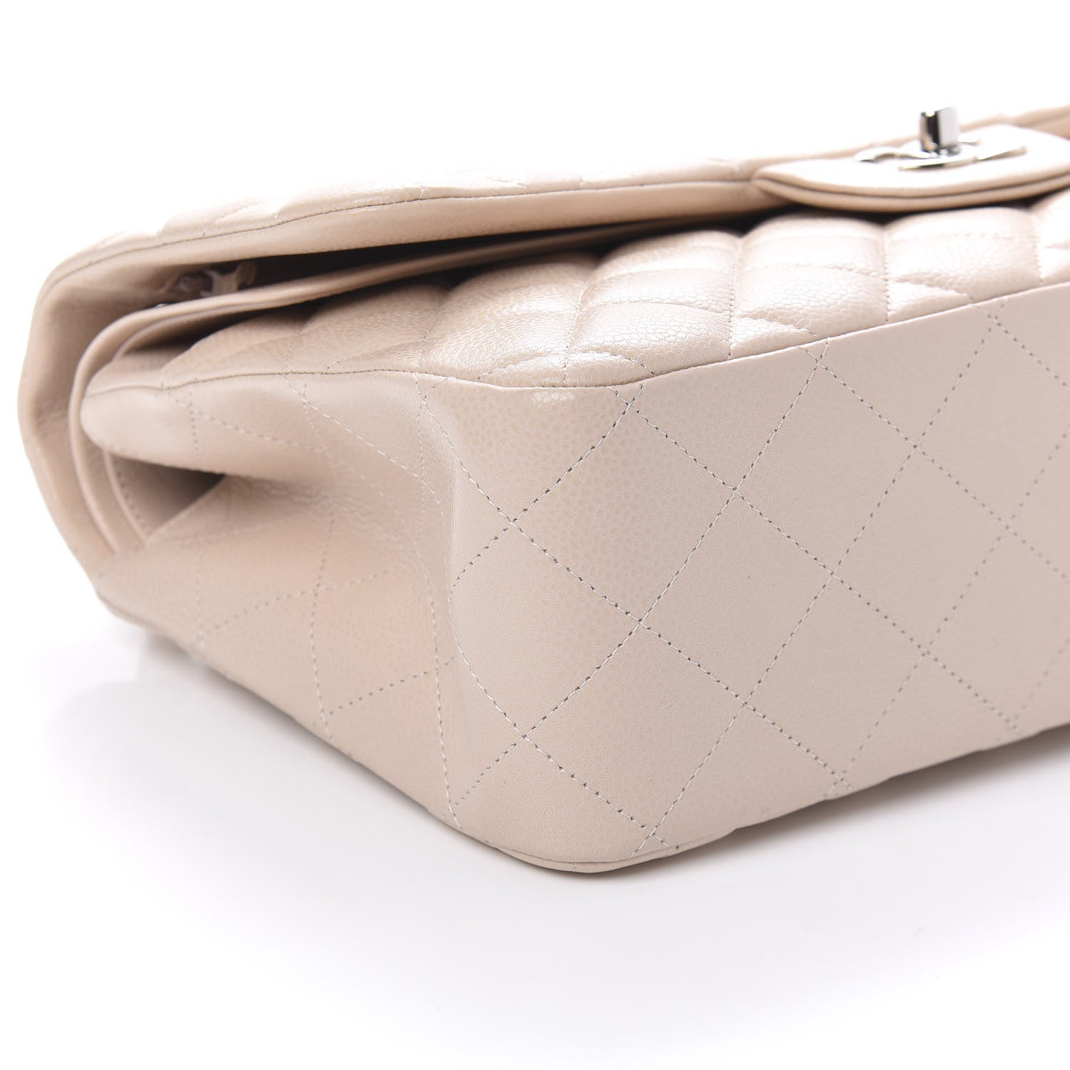 Chanel Caviar Quilted Jumbo Double Flap Light Pink 6 of 10