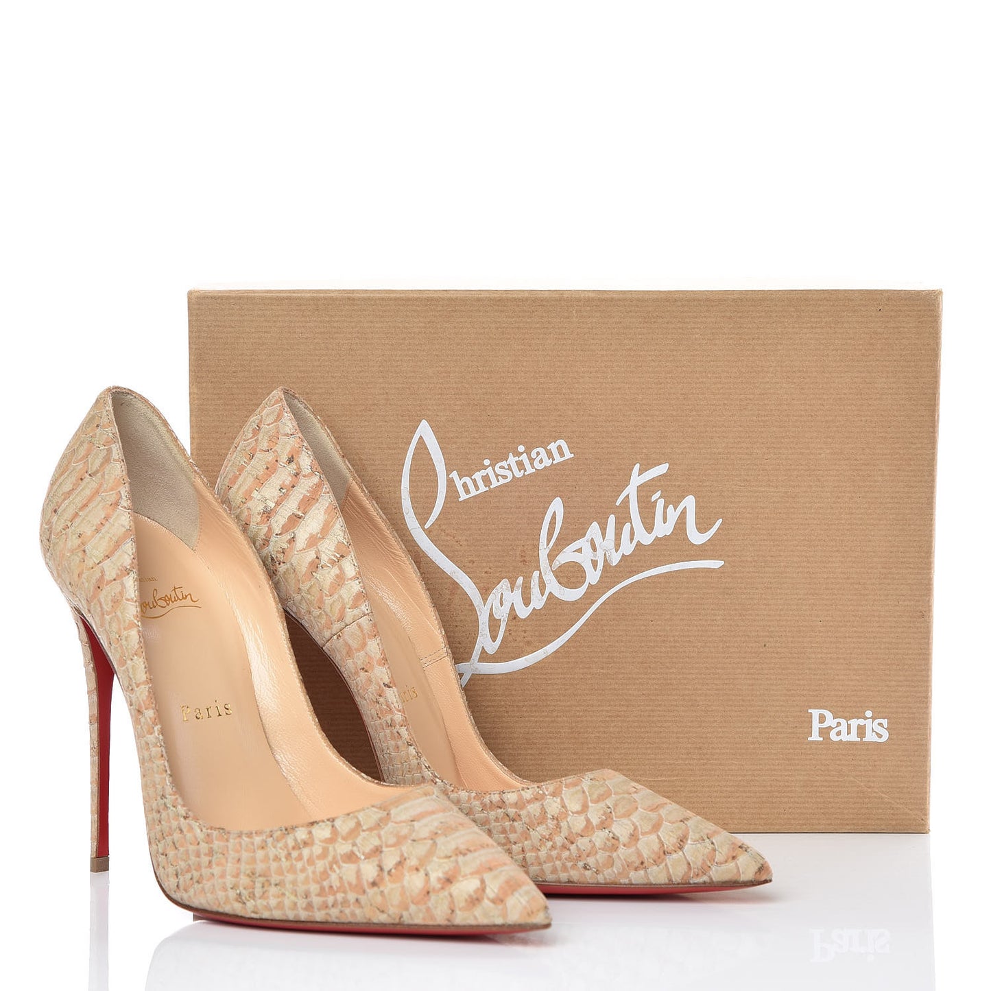 Liege Embossed So Kate 120 Pumps 38.5 Beige