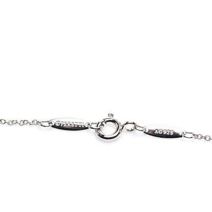 Tiffany Sterling Silver Diamond .05ct Elsa Peretti Diamonds by the Yard Pendant Necklace 4 of 6