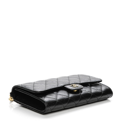 Chanel Caviar Quilted Wallet on Removable Chain Black 4 of 8