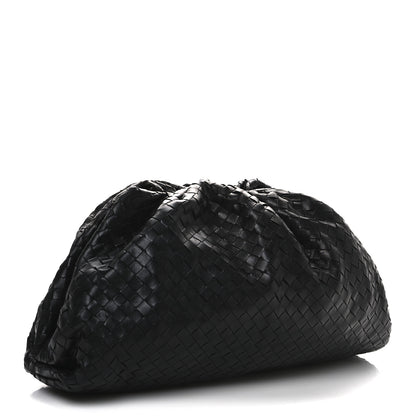 Bottega Veneta Nappa Maxi Intreccio The Pouch Oversized Clutch Black 3 of 12