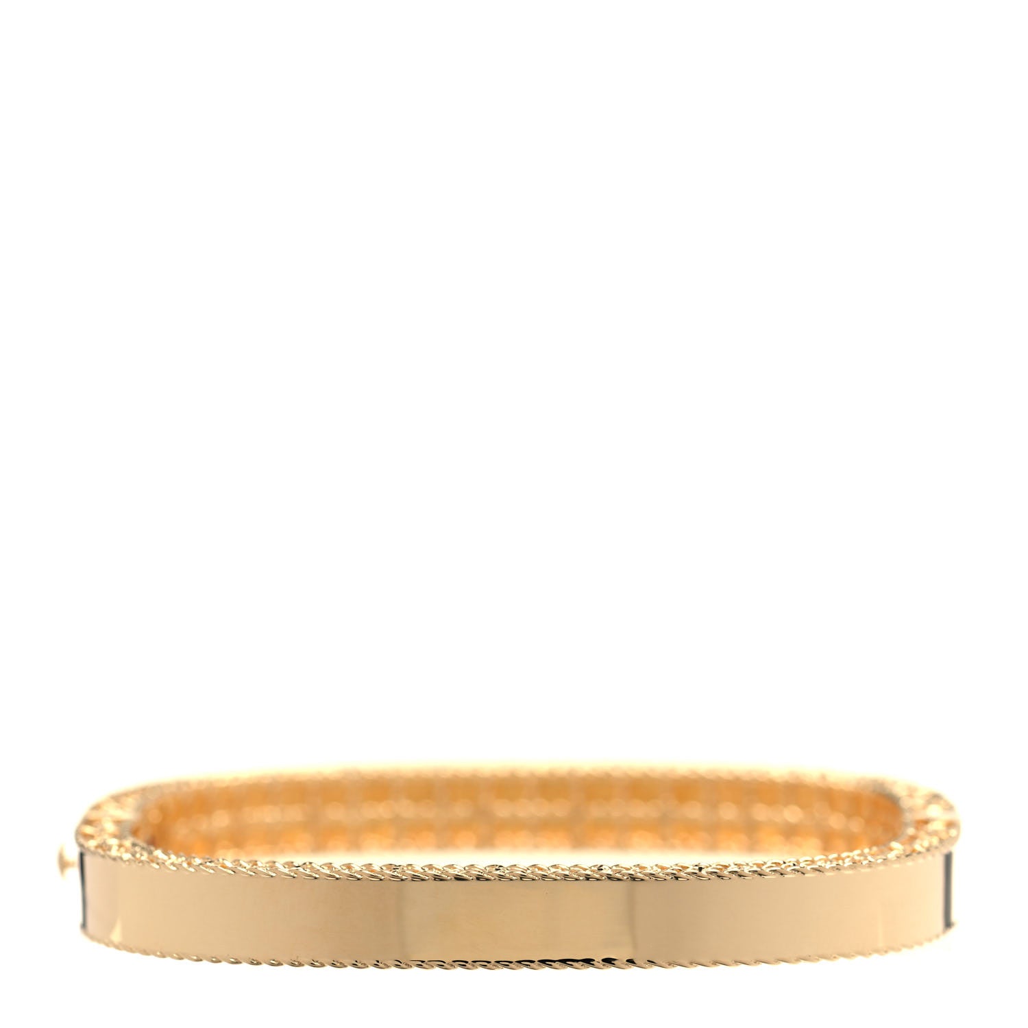 Roberto Coin 18K Yellow Gold Princess Slim Bangle Bracelet 3 of 4