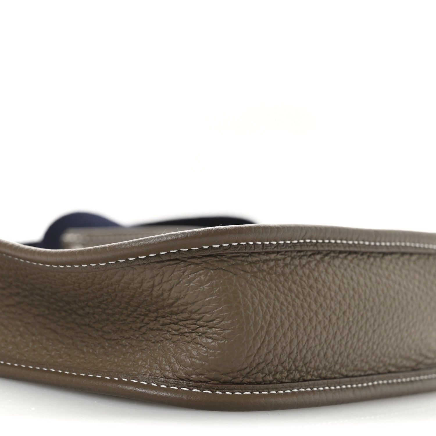 Hermes Taurillon Clemence Amazone Evelyne TPM Etoupe Bleu Indigo 9 of 10