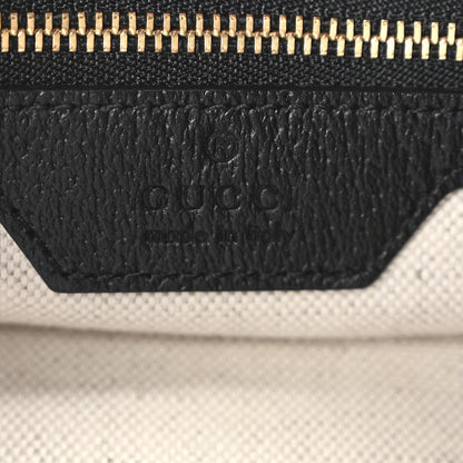 Gucci Jacquard Denim GG Monogram Small Jackie 1961 Hobo Black Ivory 6 of 10