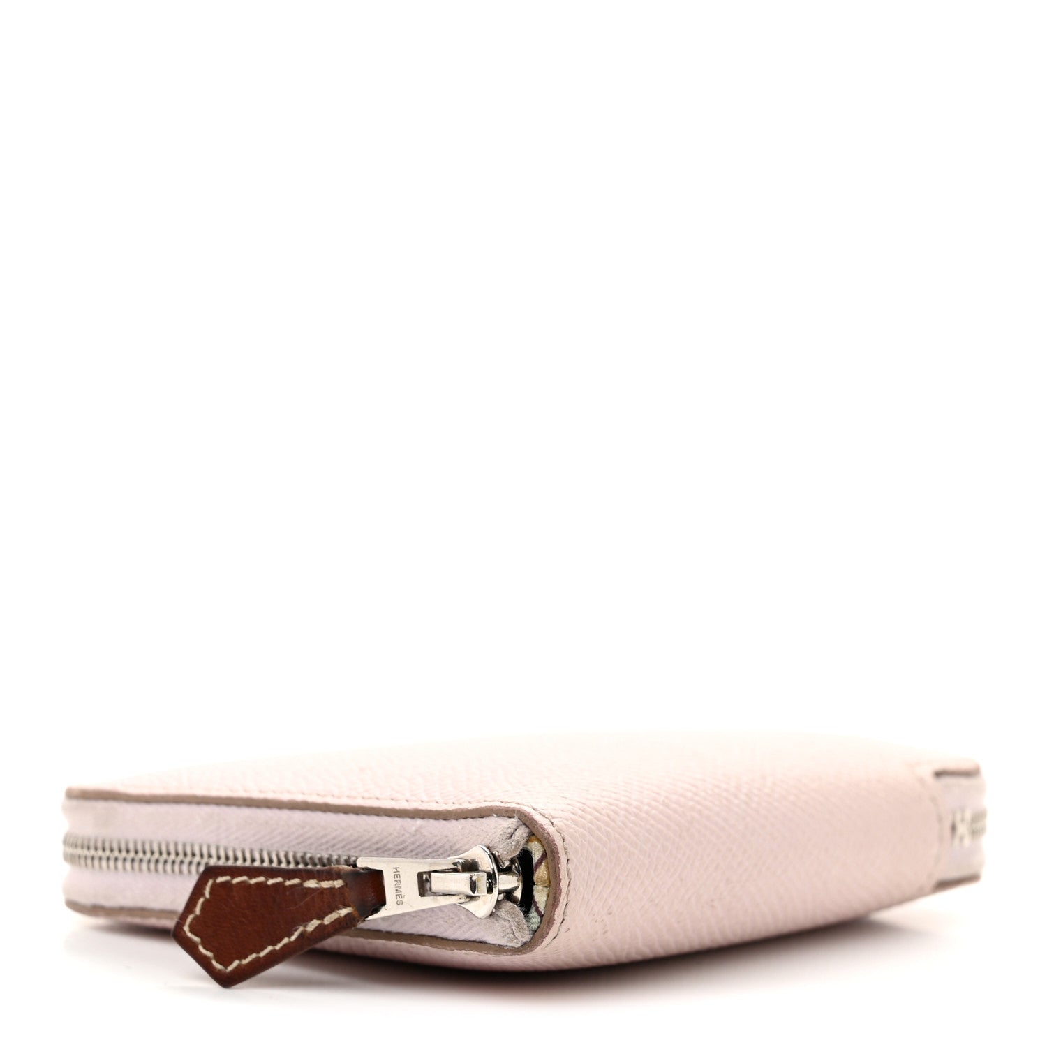 Hermes Epsom Silk'In Compact Wallet Mauve Pale Vert Pale 4 of 8