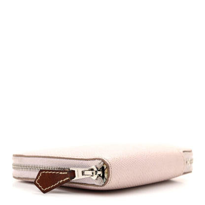 Hermes Epsom Silk'In Compact Wallet Mauve Pale Vert Pale 4 of 8