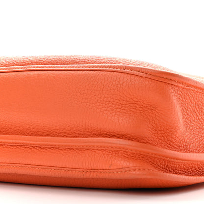 Hermes Taurillon Clemence Evelyne III PM Orange 10 of 11