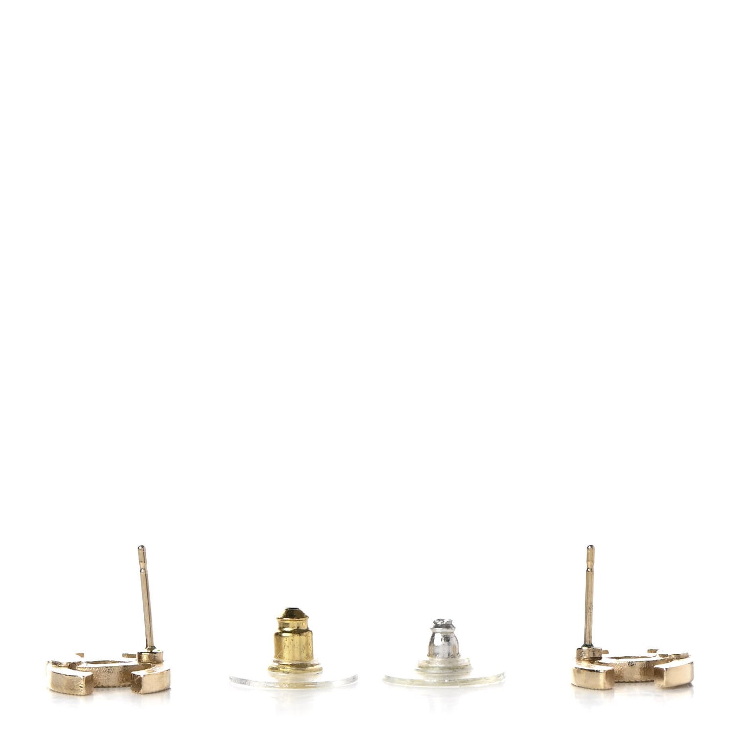 Crystal CC Earrings Gold