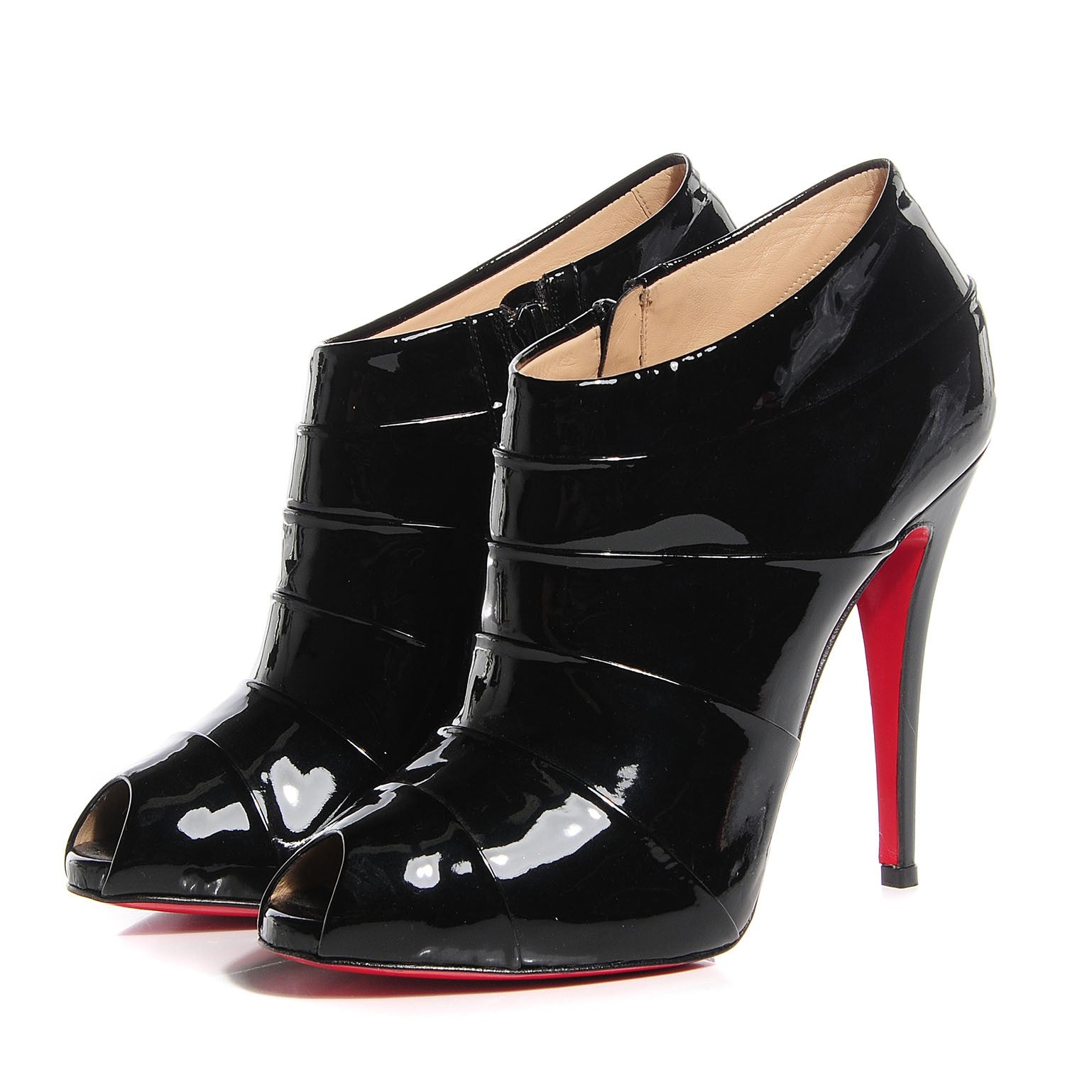 Christian Louboutin Patent Robot 120 Ankle Boots 41 Black 3 of 6