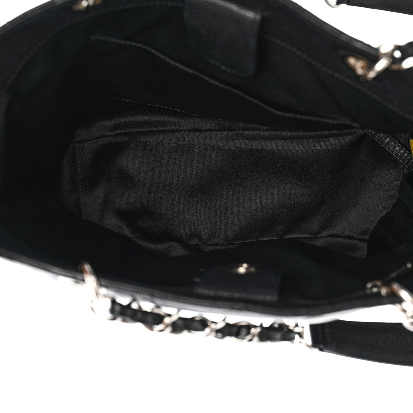 Caviar Quilted Vertical Grand Shopping Tote GST Black
