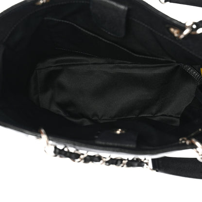 Chanel Caviar Quilted Vertical Grand Shopping Tote GST Black 4 of 9