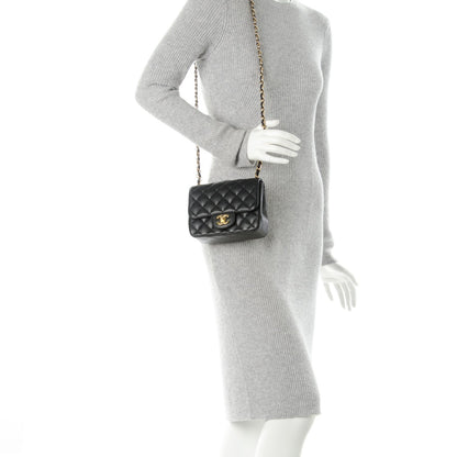 Chanel Caviar Quilted Mini Square Flap Black 2 of 8