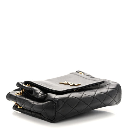 Saint Laurent Lambskin Quilted Monogram Mini Nolita Black 4 of 9