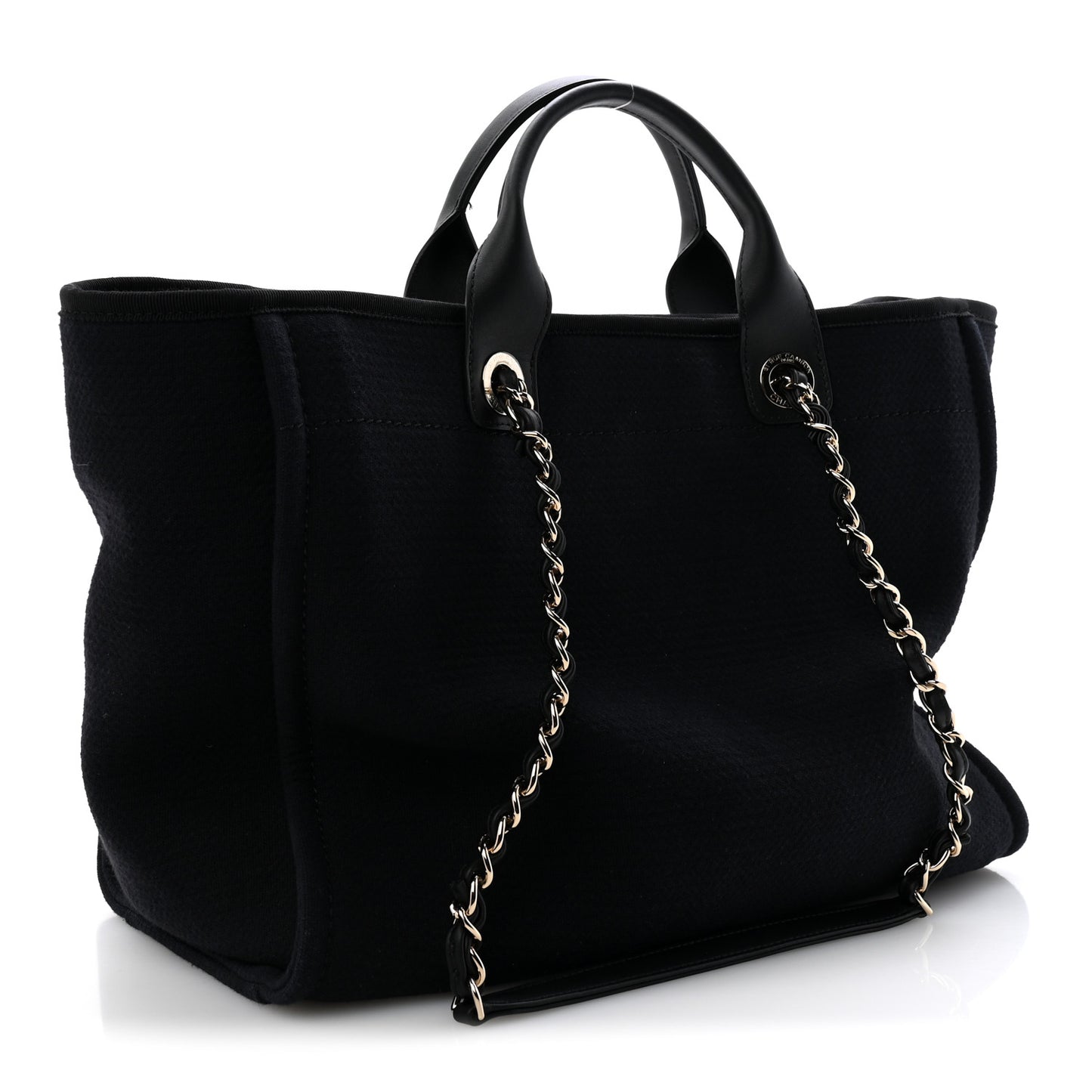Mixed Fibers Medium Deauville Tote Black