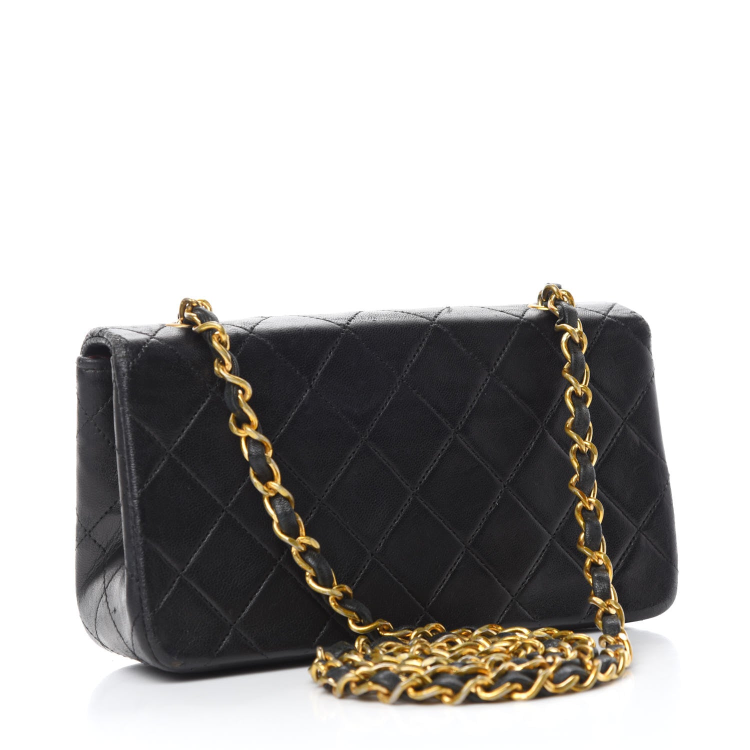 Chanel Lambskin Quilted Small Single Flap Black 3 of 12