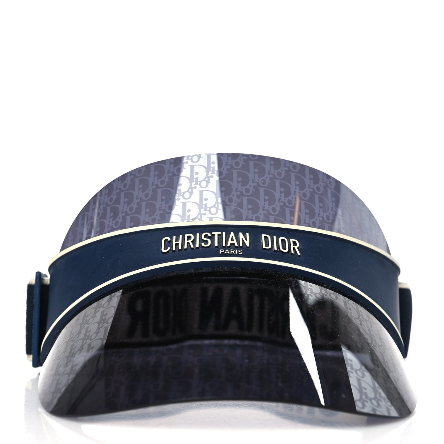 Christian Dior Oblique DiorClub V1U Sun Visor Blue 2 of 6