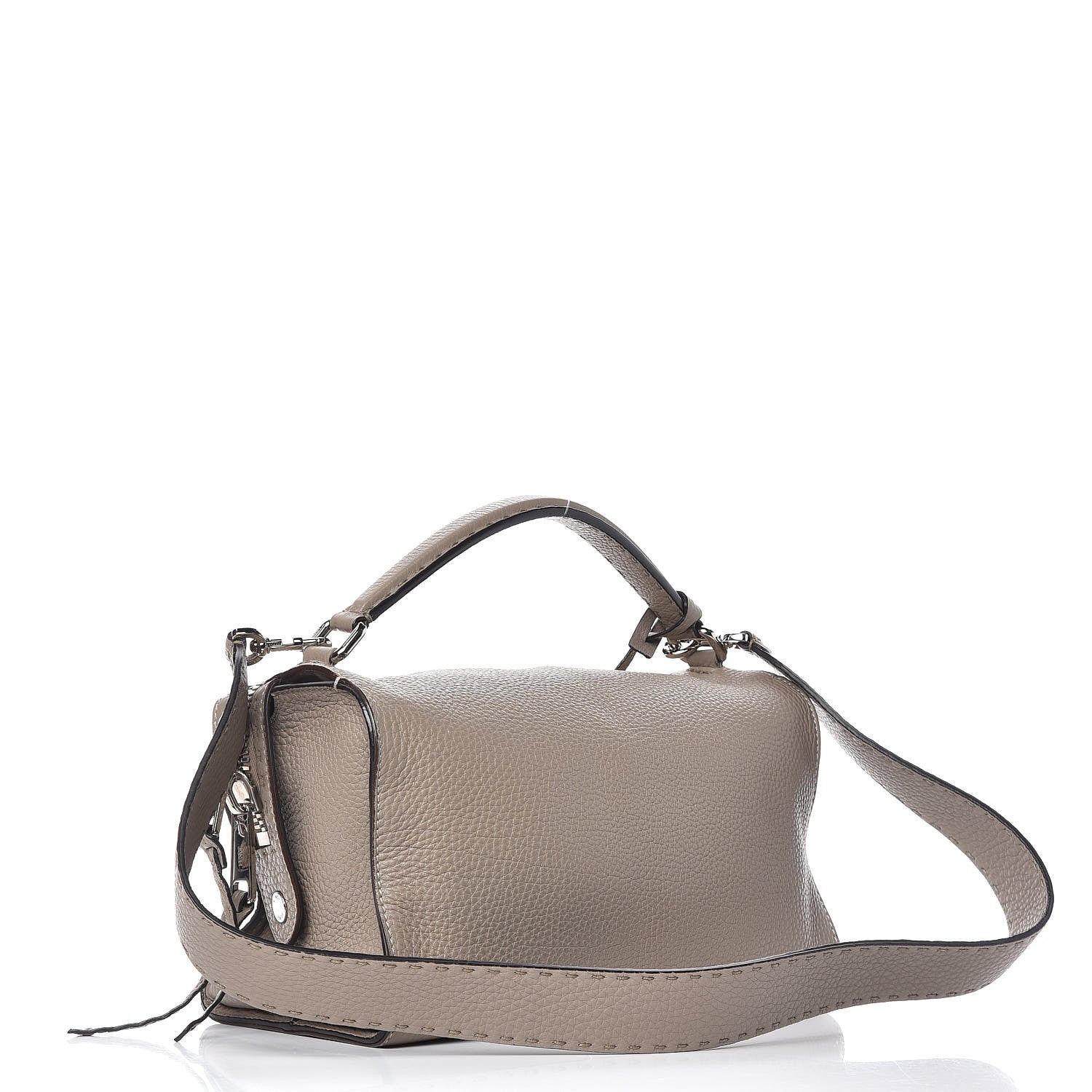 Fendi Cuoio Romano Selleria Lei Boston Tote Corda 3 of 10