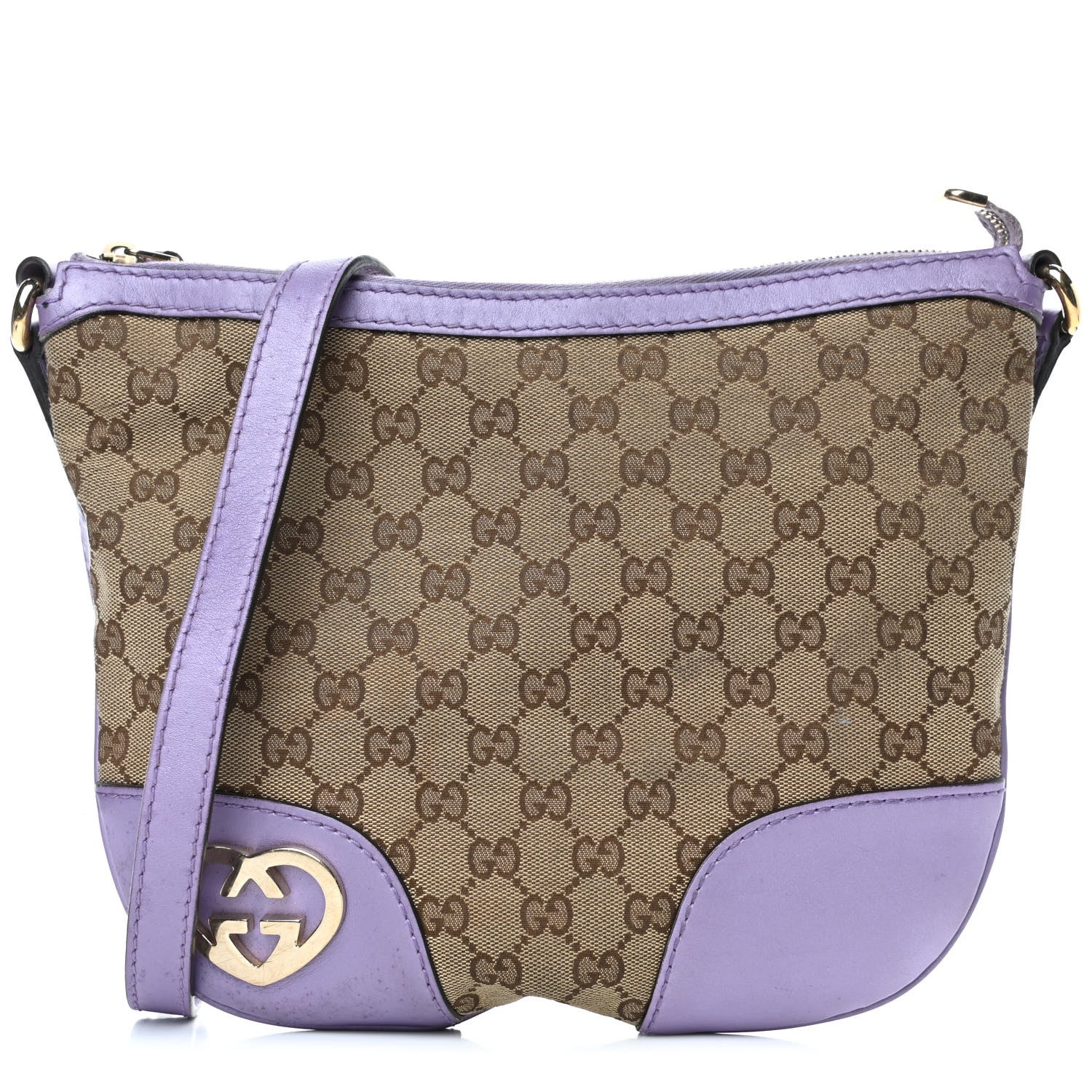 Gucci Monogram Small Lovely Heart Messenger Purple 1 of 5