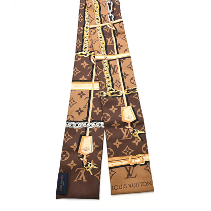 Louis Vuitton Silk Monogram Confidential Bandeau Brown 2 of 4