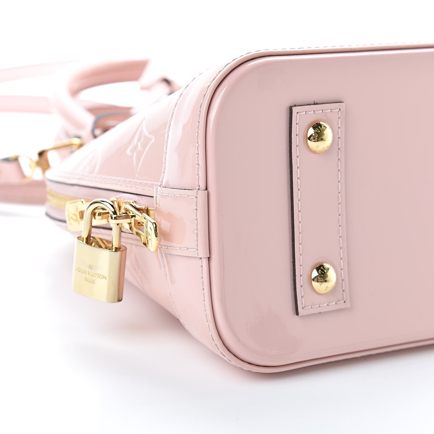 Louis Vuitton Vernis Alma BB Rose Ballerine 9 of 13