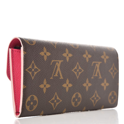 Louis Vuitton Monogram Bloom Flower Emilie Wallet 3 of 7