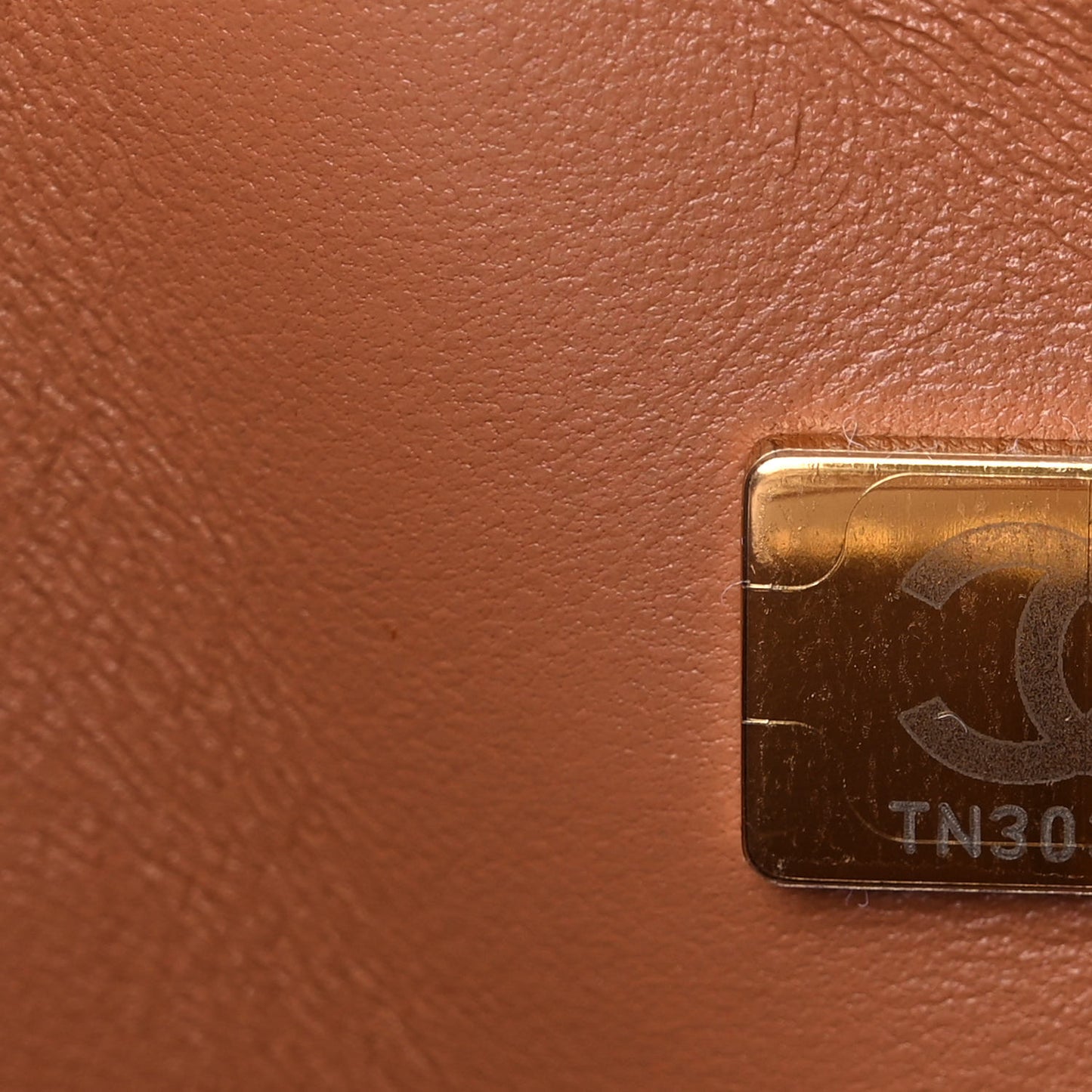 Lambskin Quilted Small Double Flap Brown