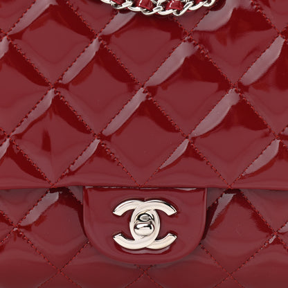 Chanel Patent Quilted Clutch With Chain Flap Red 8 of 10