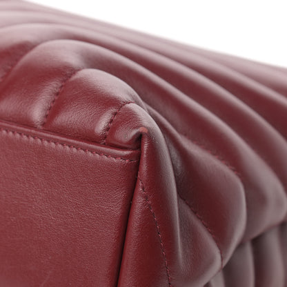 Saint Laurent Calfskin Y Quilted Monogram Medium Loulou Chain Satchel Palissandre 11 of 13