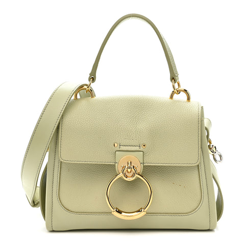 Calfskin Mini Tess Day Bag Light Eucalyptus