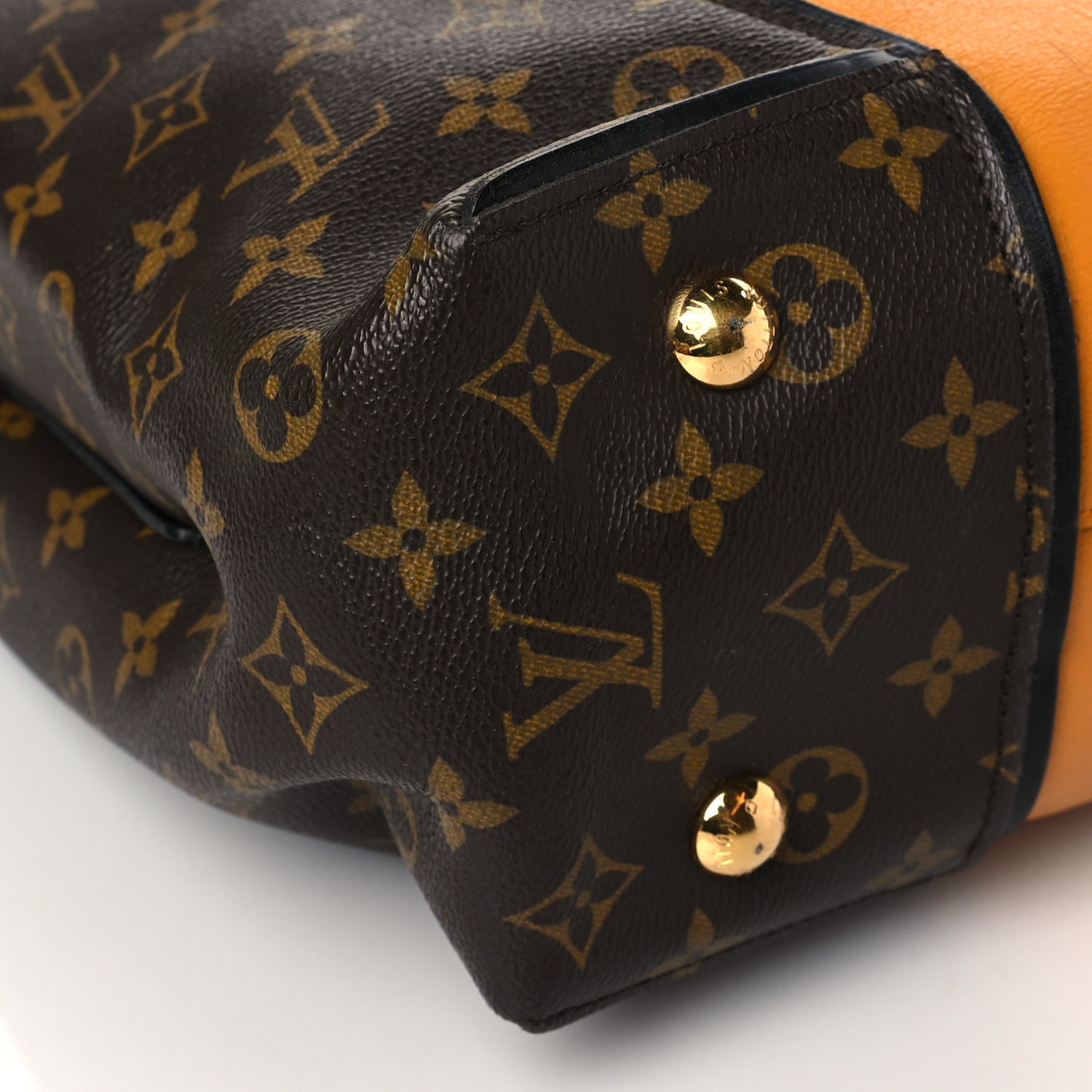 Monogram Cuir Orfevre Tote W PM Safran