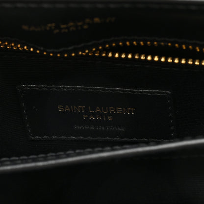 Saint Laurent Calfskin Y Quilted Monogram Toy Loulou Crossbody Bag Black 6 of 10