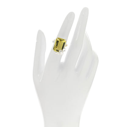 Tiffany Sterling Silver 18K Yellow Gold Citrine Return to Tiffany Love Bugs Bee Ring 52 6 2 of 4