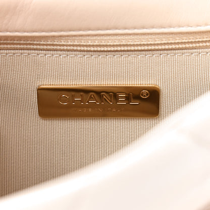Chanel Goatskin Quilted Medium Chanel 19 Flap Beige 8 of 9