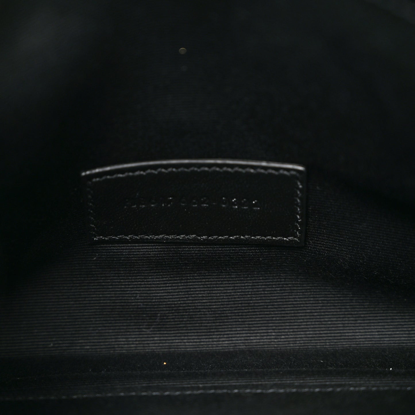 Grain De Poudre Matelasse Chevron Monogram Envelope Clutch Black
