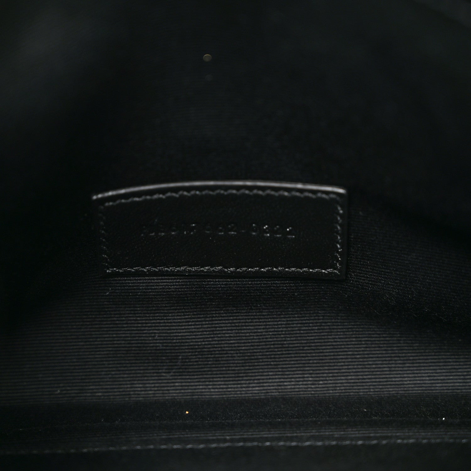 Saint Laurent Grain De Poudre Matelasse Chevron Monogram Envelope Clutch Black 7 of 8