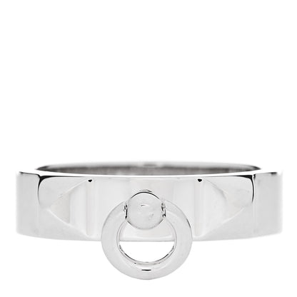 Hermes Sterling Silver PM Collier De Chien Ring 56 7.75 1 of 5