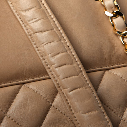 Chanel Lambskin Quilted Shoulder Bag Beige 14 of 14