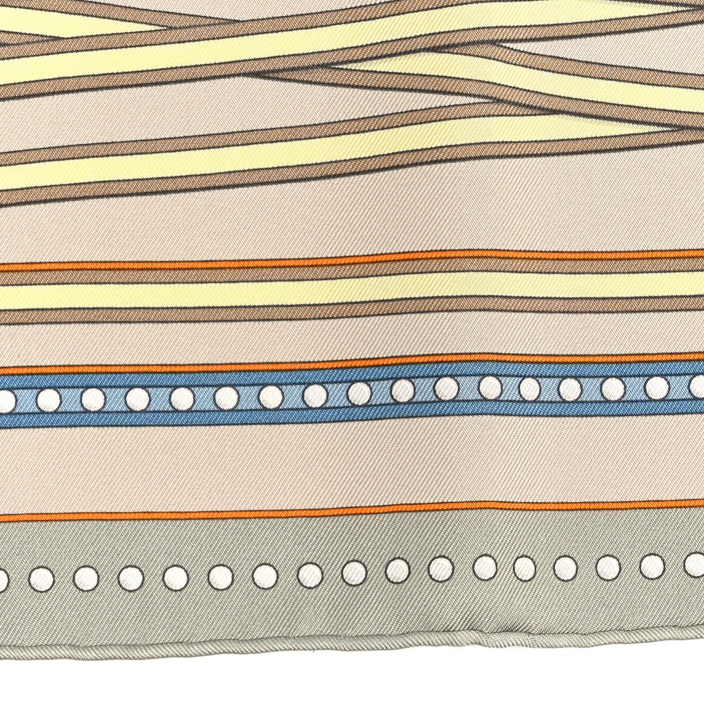 Silk Carre Grand Tralala Scarf 45 Vert Amande Beige Bleu