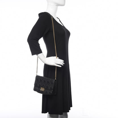 Christian Dior Lambskin Cannage Miss Dior Promenade Pouch Black 2 of 12