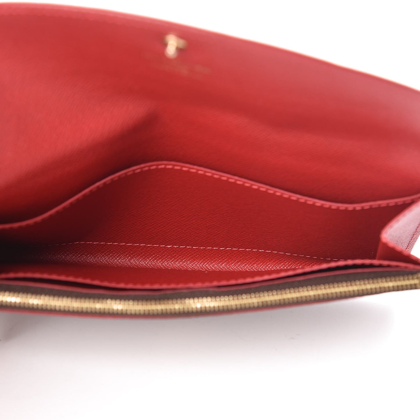 Damier Ebene Caissa Wallet Cherry