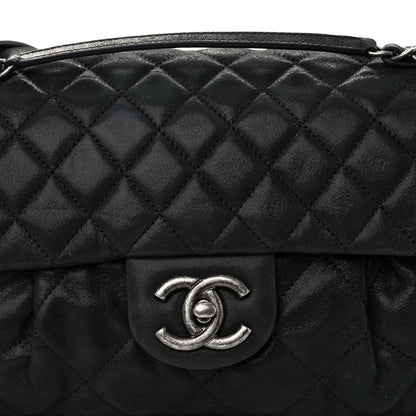 Chanel Iridescent Calfskin Large Chic Quilt Flap Black 8 of 11