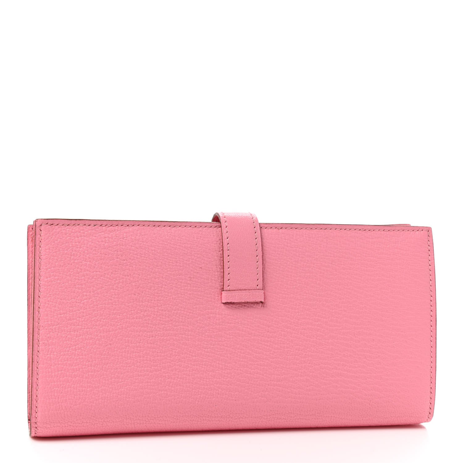 Hermes Chevre Mysore Bearn Gusset Wallet Rose Confetti 3 of 7