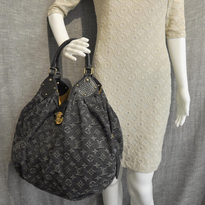 Louis Vuitton Denim Mahina XL Black 3 of 9