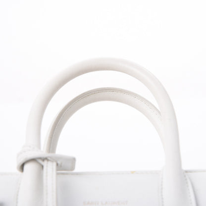 Saint Laurent Calfskin Nano Sac de Jour Dove White 15 of 17