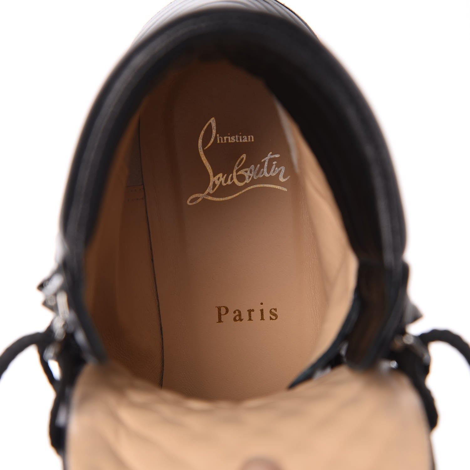 Christian Louboutin Shiny Nappa Mad Flat Boots 40.5 Black 7 of 8