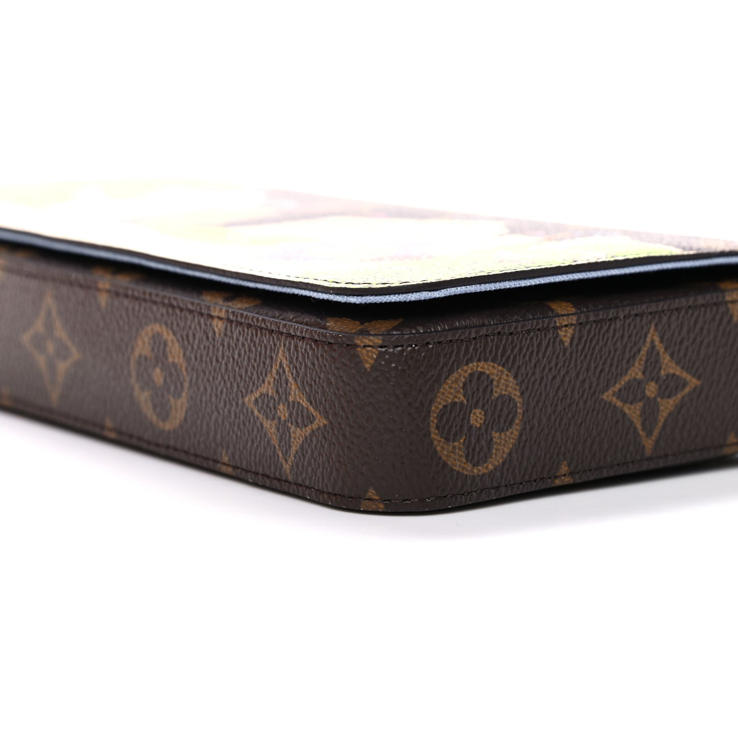 Monogram 2021 Christmas Animation China Wall Pochette Felicie Chain Wallet Myosotis Blue