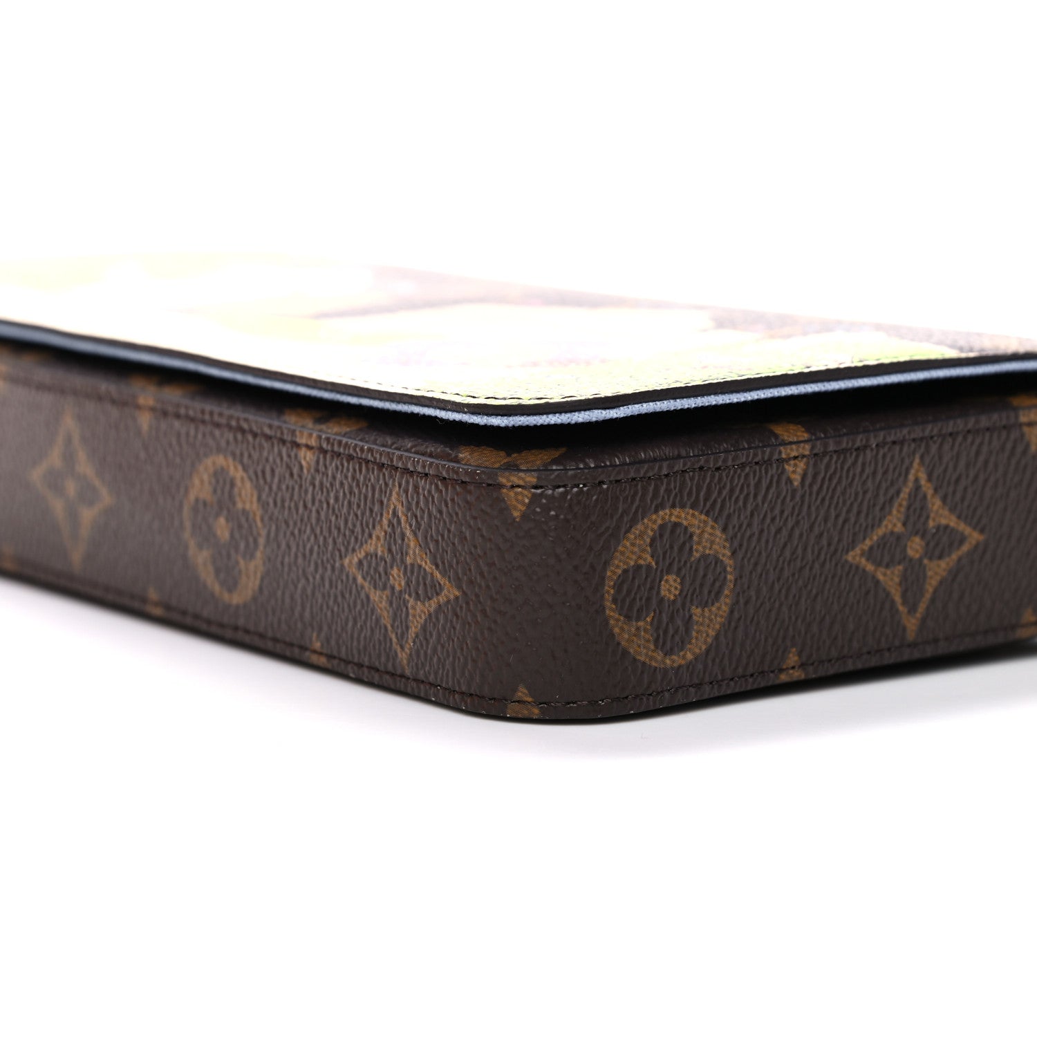 Louis Vuitton Monogram 2021 Christmas Animation China Wall Pochette Felicie Chain Wallet Myosotis Blue 9 of 12